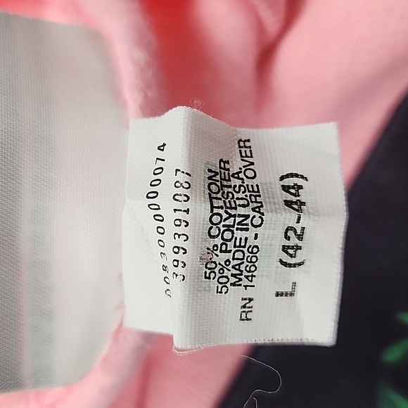 🦜 Vintage Bassett Walker Pink Tropical Parrot Sweatshirt - Picture 7 of 8